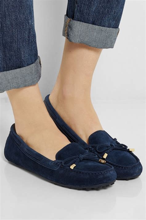 michael kors suede loafers